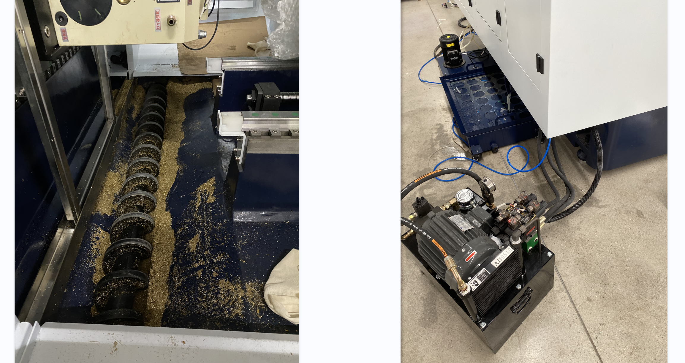 G.Automatic चिप कन्वेयर शामिल हैं